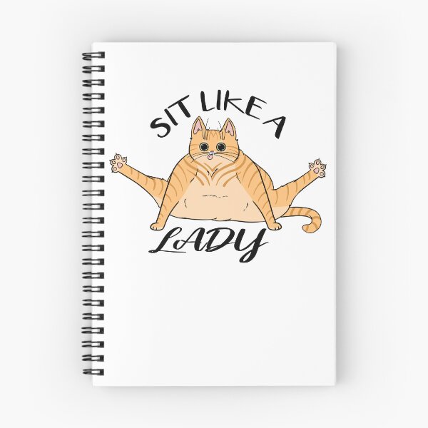 Item preview, Sit Like A Lady Chonky Orange Cat designed and sold by DanisGarbageArt.