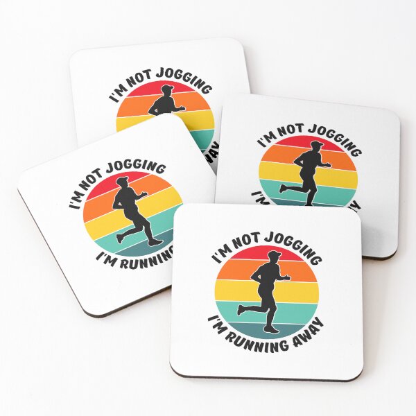 Item preview, I'm Running Away Not Jogging Can't Stop Running Track Training My Leg Day designed and sold by DadJokeDescript.