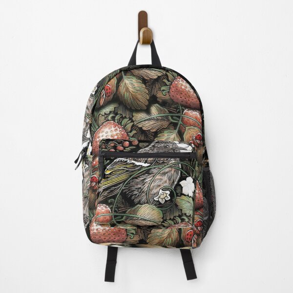 Item preview, Pine Siskin in a Strawberry Patch designed and sold by Ty Meier.