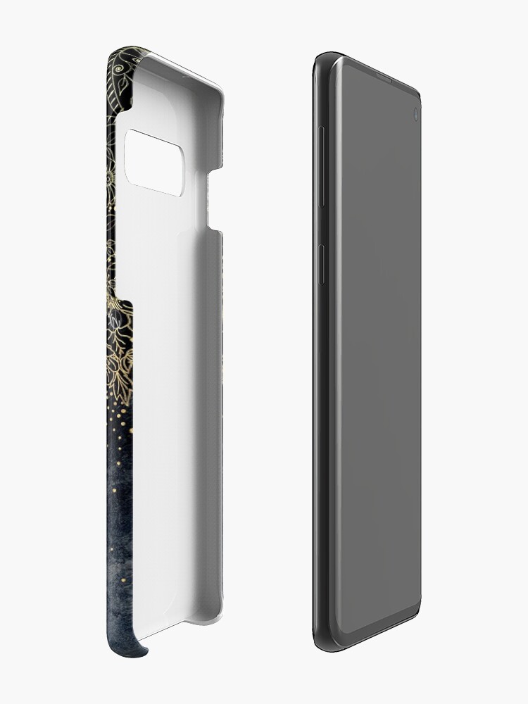 Alternate view of Stylish Gold floral mandala and confetti Case & Skin for Samsung Galaxy