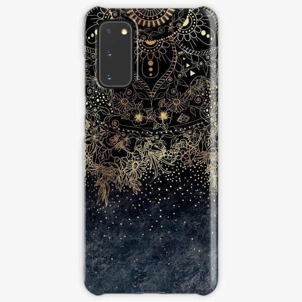 Stylish Gold floral mandala and confetti Samsung Galaxy Snap Case