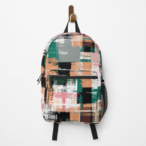Item preview, Abstract Tan Green Black and White Plaid designed and sold by calibrit.