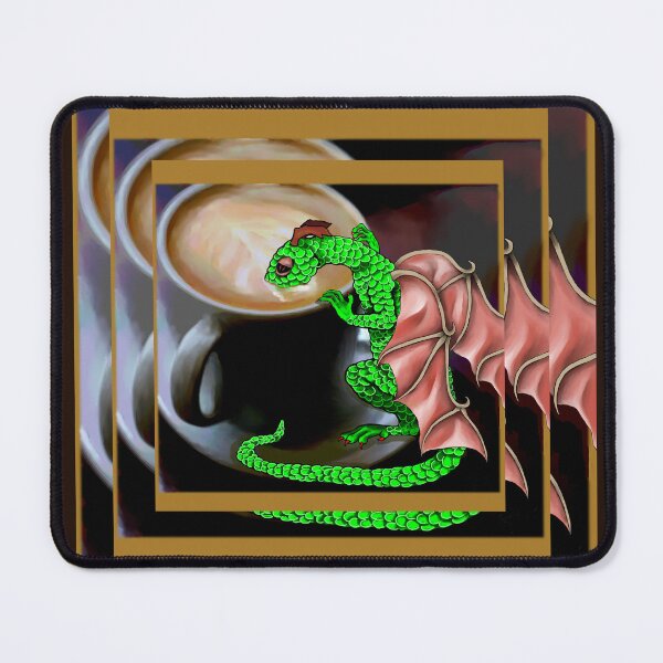 Item preview, Tiny Dragon having a cuppa designed and sold by SGodsey.