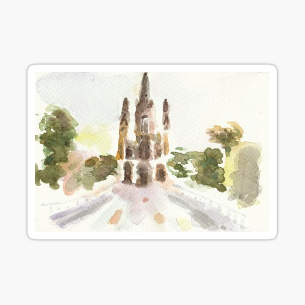 Poetic Brussels: Church of Our Lady of Laeken Sticker