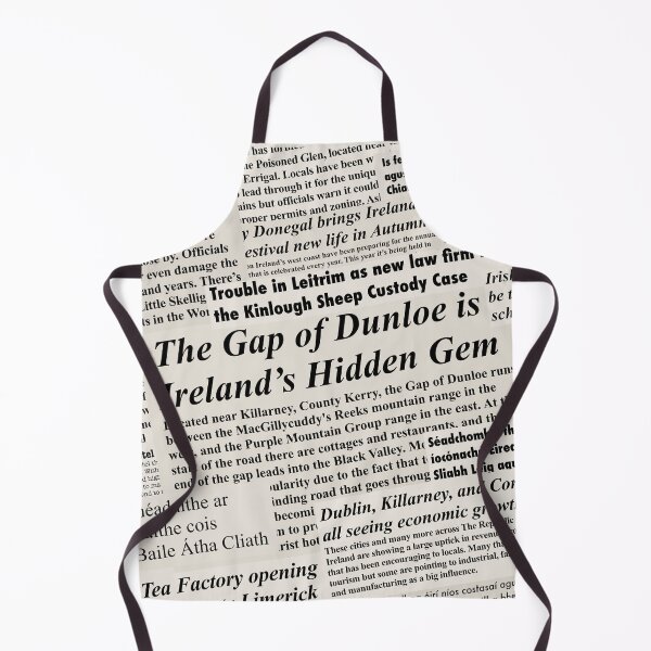 Item preview, Irish Newspaper designed and sold by Tacopia.