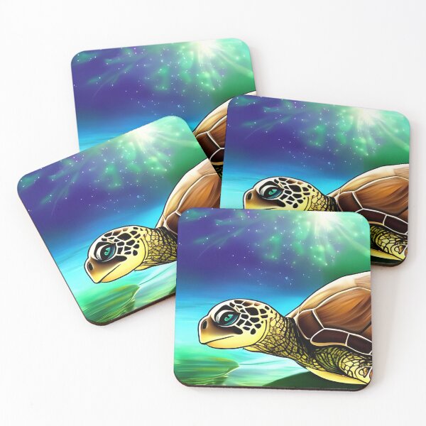 Item preview, Cute turtle wallpaper designed and sold by The Love Quill.