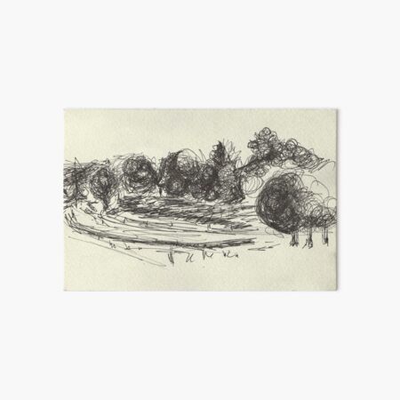 Poetic Brussels: Bois de la Cambre Art Board Print
