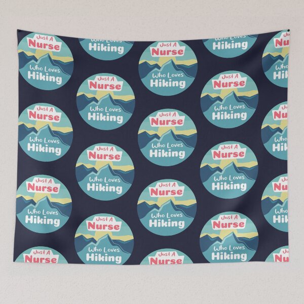 Item preview, Just A Nurse Who Loves Hiking | A Nurse Who Really Loves Hiking  designed and sold by THROUGH-LIFE.