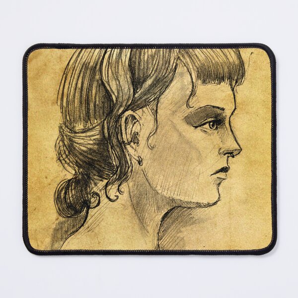 Item preview, Life Drawing 20 - Side Portrait of Young Woman designed and sold by LonelyWinters.