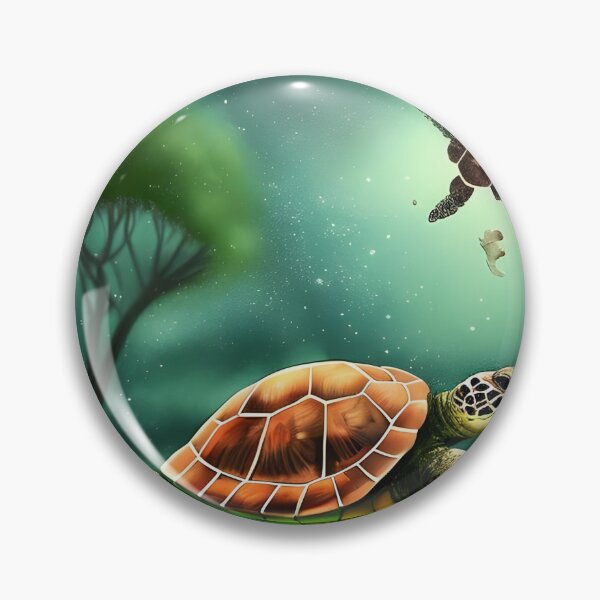 Item preview, Cute turtle wallpaper designed and sold by The Love Quill.