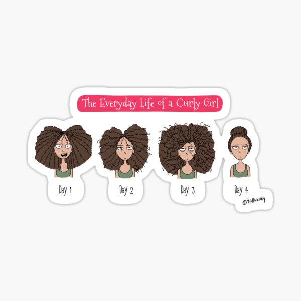 The Everyday Life of a Curly Girl Sticker