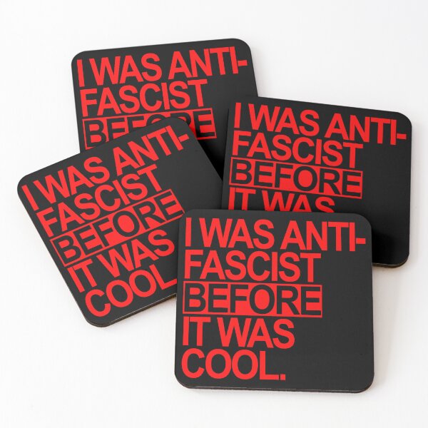 Item preview, I WAS ANTI-FASCIST BEFORE IT WAS COOL (RED) designed and sold by Thelittlelord.