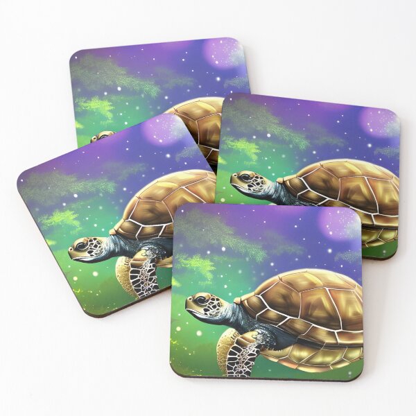 Item preview, Cute turtle wallpaper designed and sold by The Love Quill.