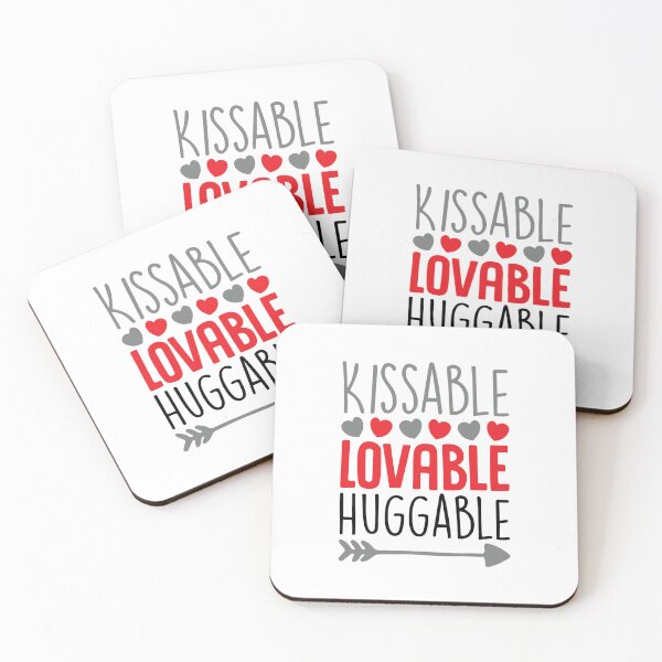 Item preview, Kissable Lovable Huggable designed and sold by SpotWarehouse.