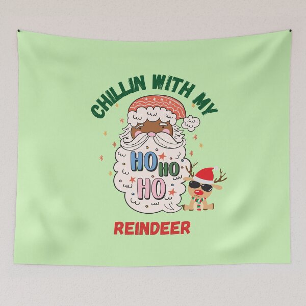 Item preview, Santa Chillin' With His Reindeer designed and sold by MugsAndDuds.