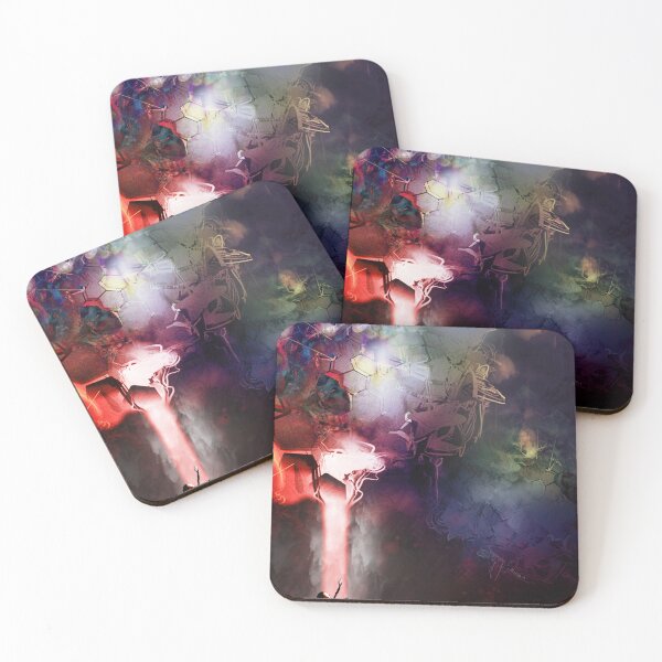 Item preview, Fire baptism polygon cyberpunk grunge lady drider lavender hexagons designed and sold by sandpaperdaisy.