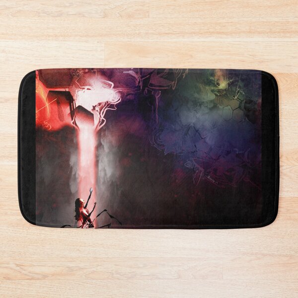 Item preview, Fire baptism polygon cyberpunk grunge lady drider lavender hexagons designed and sold by sandpaperdaisy.