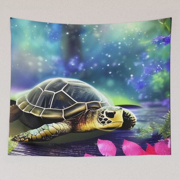 Item preview, Cute turtle wallpaper designed and sold by The Love Quill.