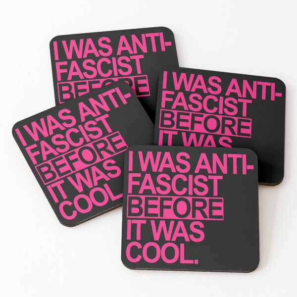 Item preview, I WAS ANTI-FASCIST BEFORE IT WAS COOL (HOT PINK) designed and sold by Thelittlelord.