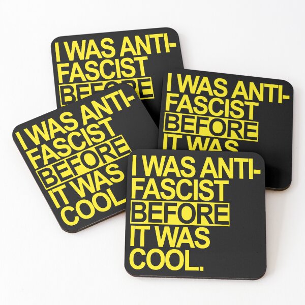 Item preview, I WAS ANTI-FASCIST BEFORE IT WAS COOL (YELLOW) designed and sold by Thelittlelord.