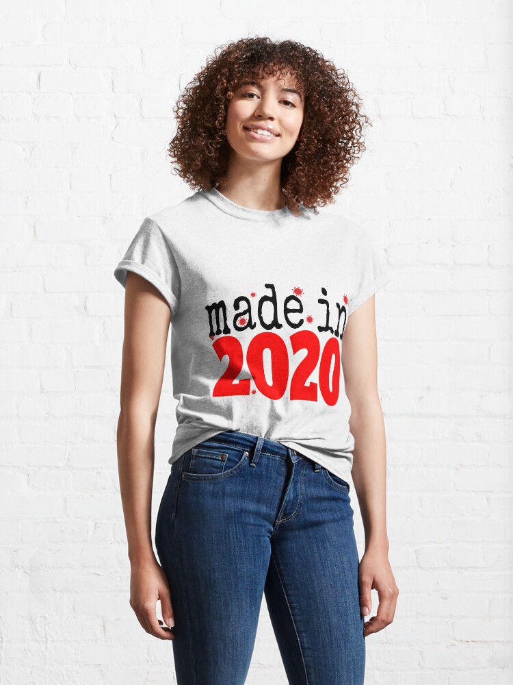 Imagen 4 de 7, Camiseta clásica con la obra Made in 2020 design, diseñada y vendida por estudioflores.
