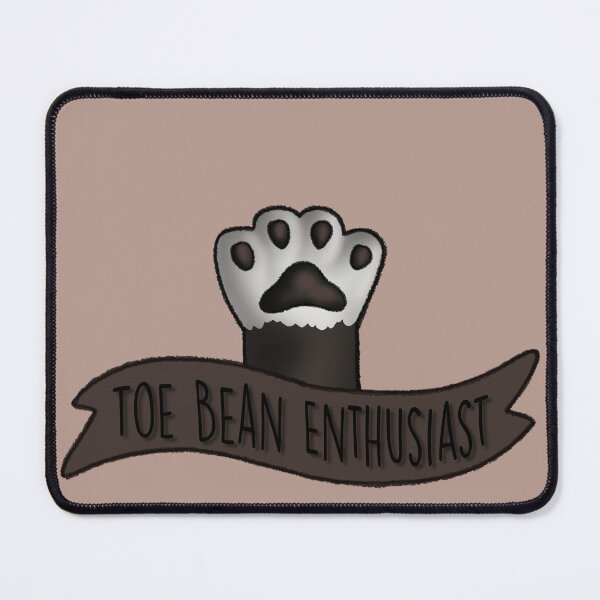 Item preview, Toe Bean Enthusiast Black And White With Black Bean designed and sold by Zephyr-Studio.