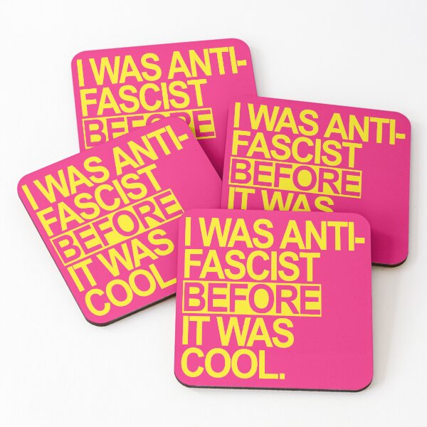 Item preview, I WAS ANTI-FASCIST BEFORE IT WAS COOL (YELLOW) 2.0 designed and sold by Thelittlelord.