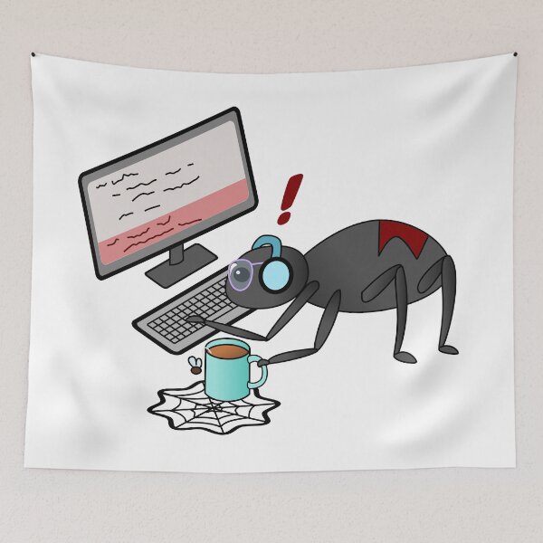 Item preview, Spider the Code Debugger designed and sold by chrispy doodles.