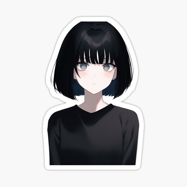 Pin On Animals Cute - Black Haired Anime Girl, Anime Girl With Black Hair  HD phone wallpaper | Pxfuel