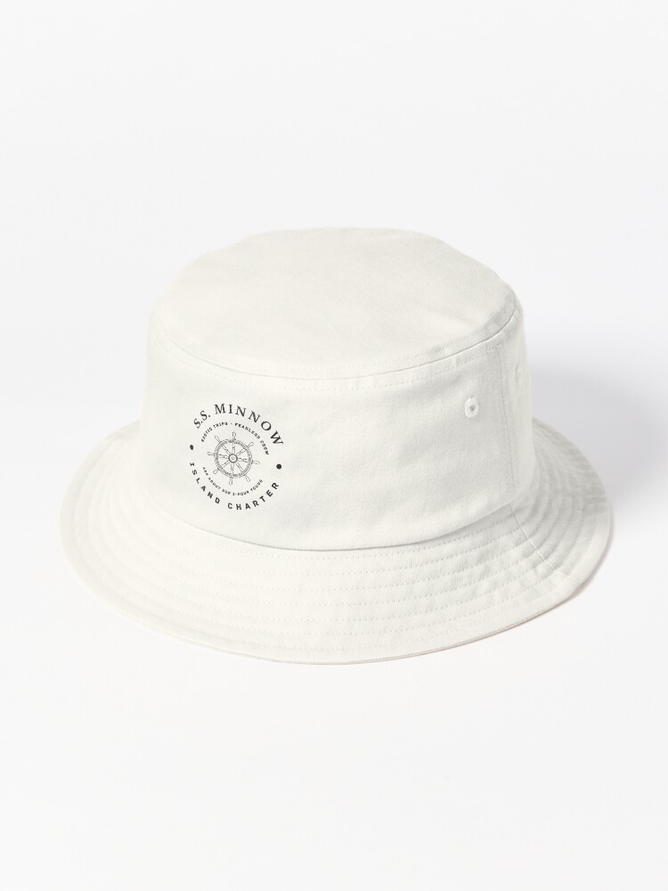 Thumbnail 1 of 6, Bucket Hat, S.S. Minnow Island Charter - modern vintage logo designed and sold by Primotees.