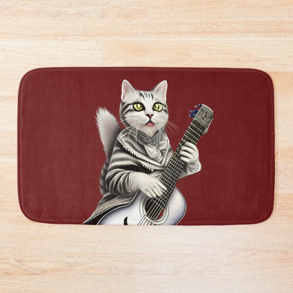 Item preview, Who knew cats could play guitar? This one certainly can! designed and sold by dearlydesigns.