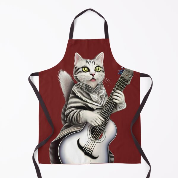 Item preview, Who knew cats could play guitar? This one certainly can! designed and sold by dearlydesigns.