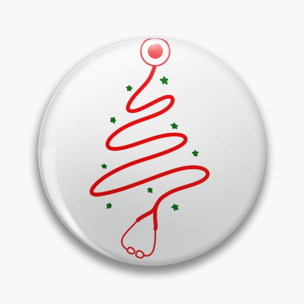 Item preview, Scribble stethoscope tree (red) designed and sold by RandiMullins.