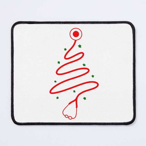 Item preview, Scribble stethoscope tree (red) designed and sold by RandiMullins.