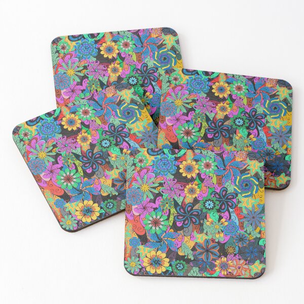 Item preview, Abstract floral summer garden designed and sold by FGCART.