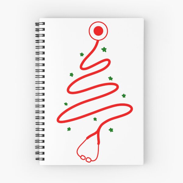 Item preview, Scribble stethoscope tree (red) designed and sold by RandiMullins.