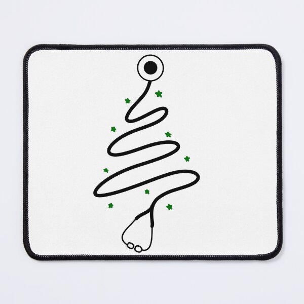 Item preview, Scribble stethoscope tree (black) designed and sold by RandiMullins.
