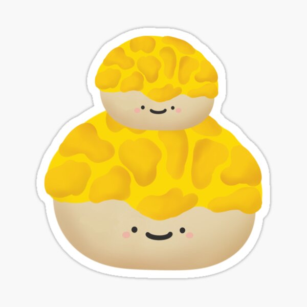 "pineapple buns" Sticker for Sale by lyaxyyz Redbubble