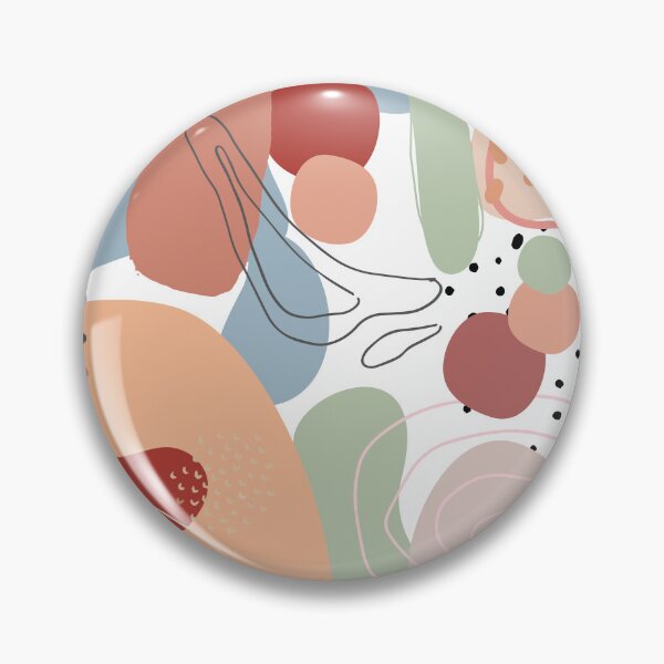 Item preview, Colorful Abstract Shapes Painted Digital Pattern Design designed and sold by luckymooninc.
