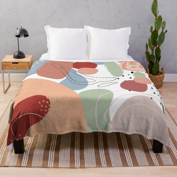 Item preview, Colorful Abstract Shapes Painted Digital Pattern Design designed and sold by luckymooninc.