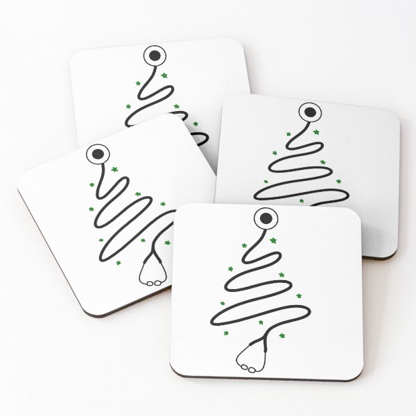 Item preview, Scribble stethoscope tree (black) designed and sold by RandiMullins.