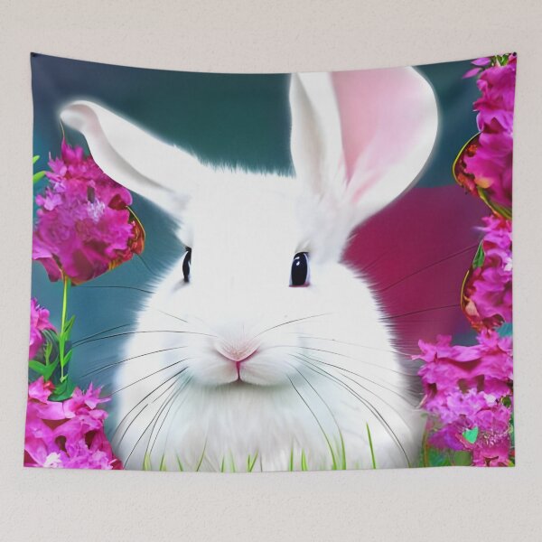 Item preview, Conejito lindo blanco designed and sold by The Love Quill.
