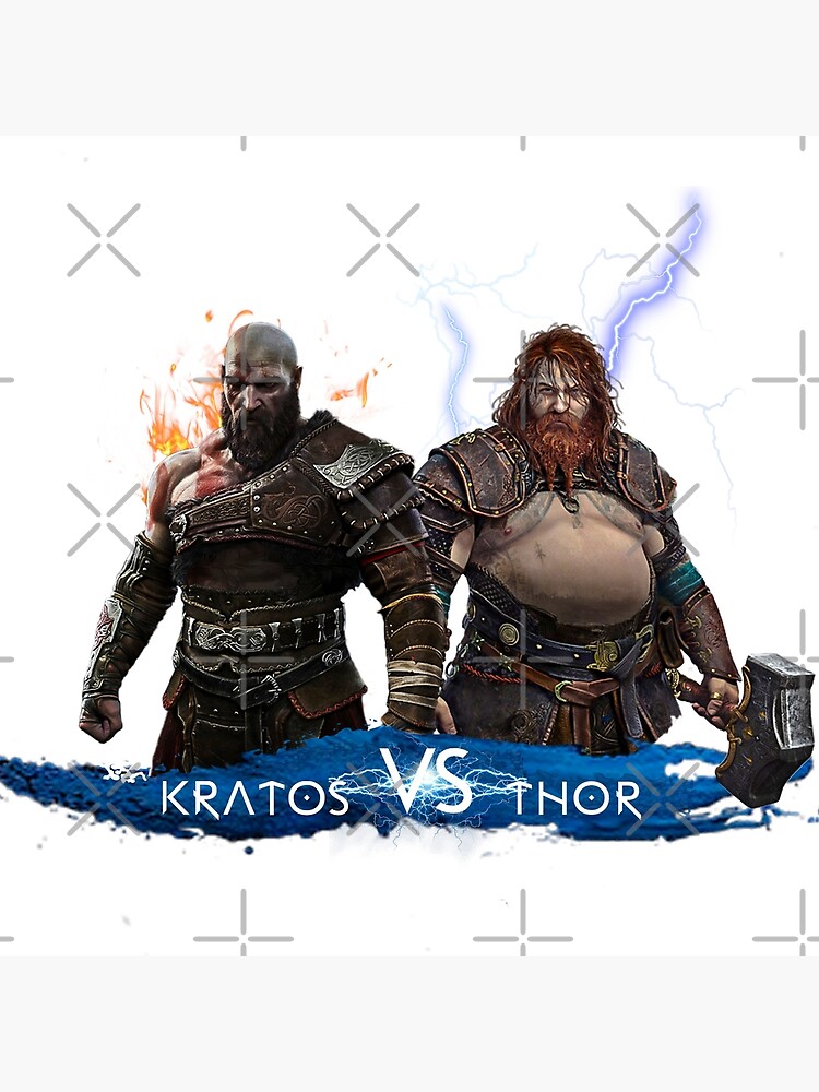 Kratos VS Thor God of War Ragnarök God of War Ragnarok Art Board Print for  Sale by Moon's Ear