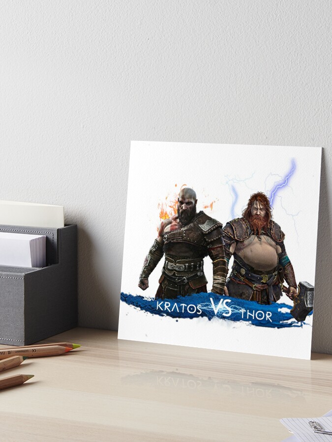 Kratos VS Thor God of War Ragnarök God of War Ragnarok Art Board Print for  Sale by Moon's Ear