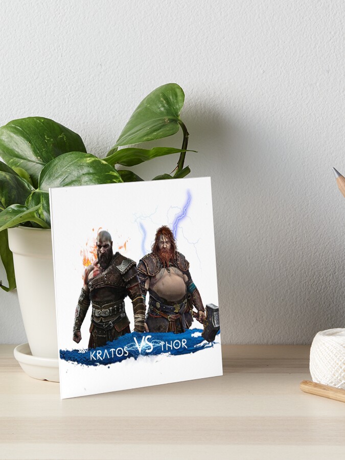 Kratos VS Thor God of War Ragnarök God of War Ragnarok Art Board Print for  Sale by Moon's Ear