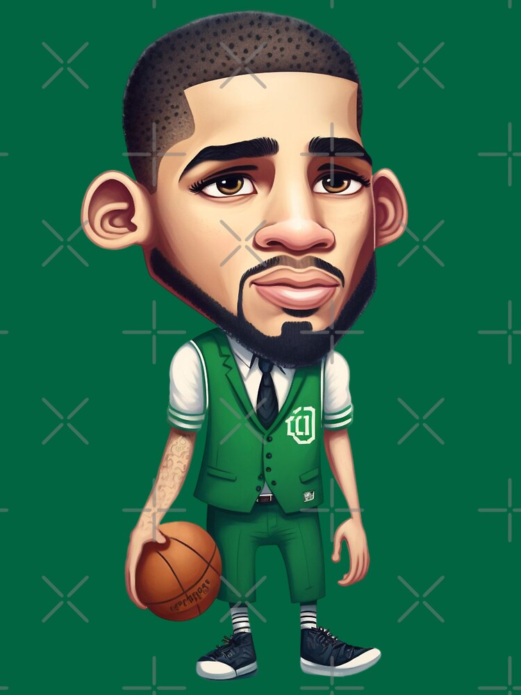 Jayson Tatum Boston Celtics Cartoon Tee Shirt