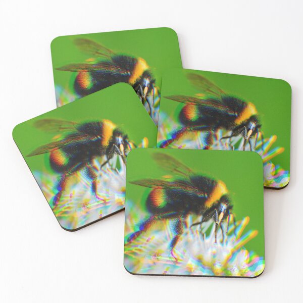 Item preview, Psychedelic Bumblebee On A White Flower  designed and sold by Stonio.