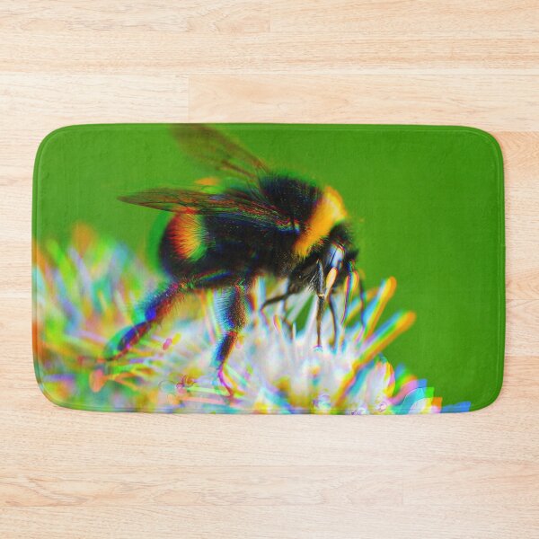 Item preview, Psychedelic Bumblebee On A White Flower  designed and sold by Stonio.