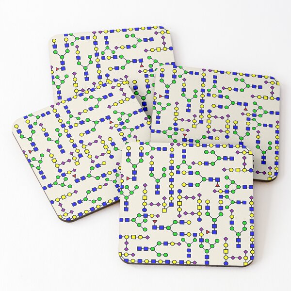 Item preview, Glycan Tessellation - Ecru Background designed and sold by Artsy-Chemist.