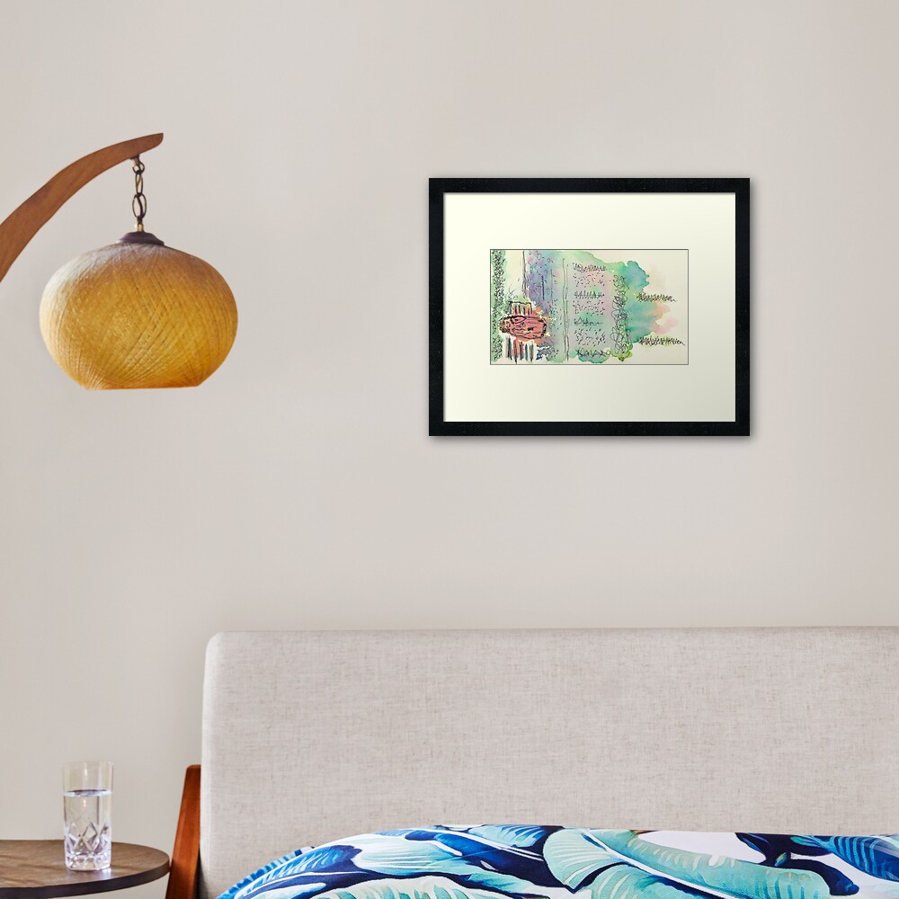 Poetic Brussels Framed Art Print